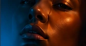 High-end retouched editorial portrait